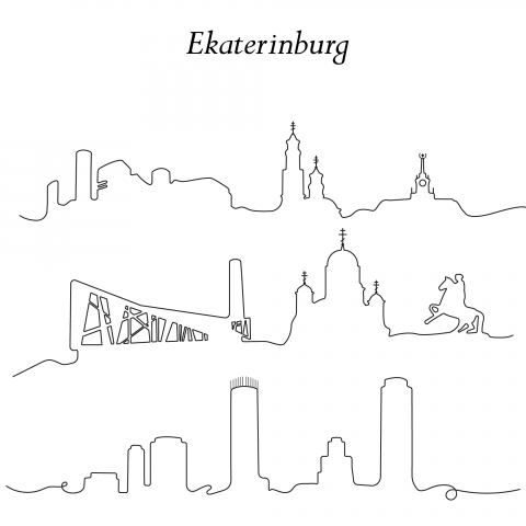 Екатеринбург line art