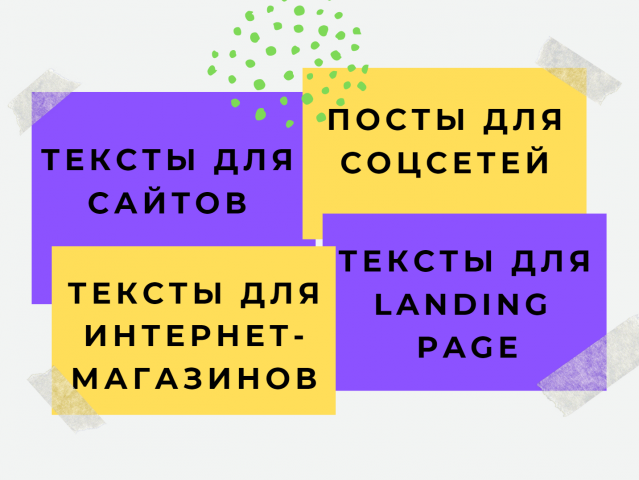 УСЛУГИ КОПИРАЙТЕРА