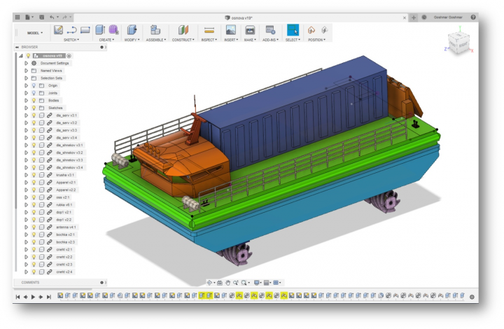 Проектирование амфибийной платформы.
