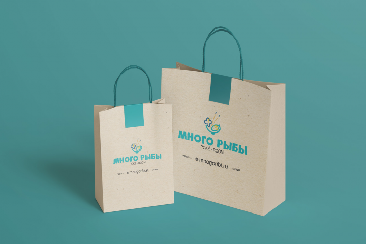 логотип много рыбы