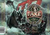 макет для литровой банки пива "FAXE"