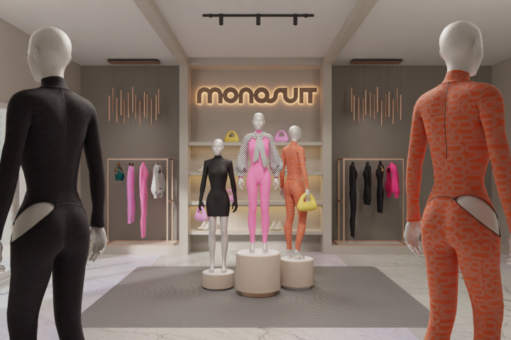 3D Визуализация Магазина Для Бренда Monosuit