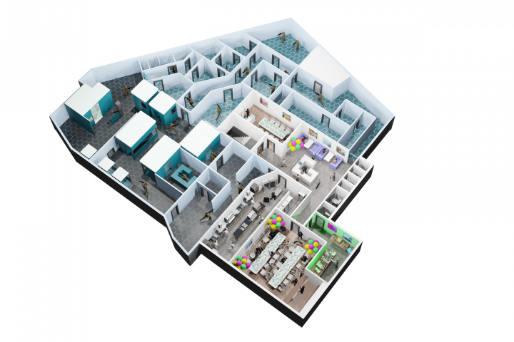 3D Карта Лазер-Тага для сайта