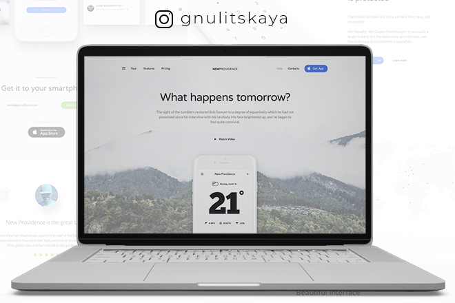 Сайт мобильного приложения