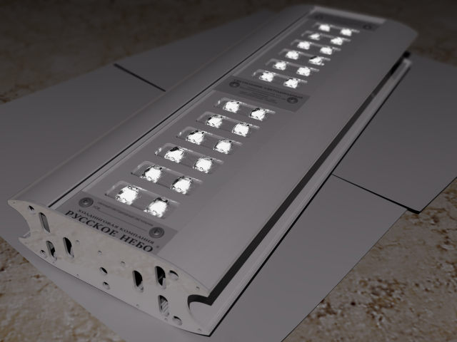 Промышленный дизайн светодиодного светильника.