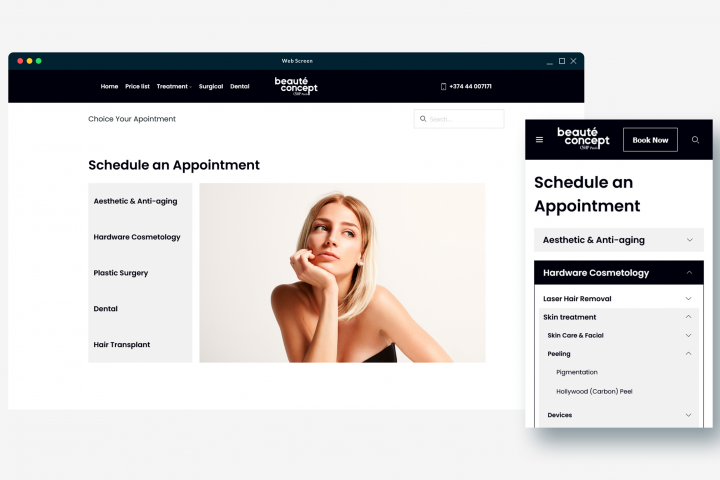 Сайт разработанный по ТЗ
