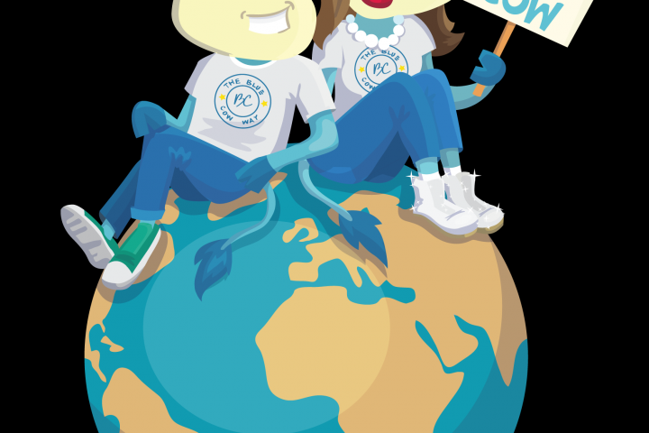 Маскоты для компании Blue Cow Global