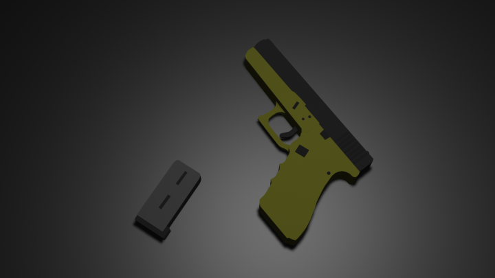 3Д модель пистолет Glock-17