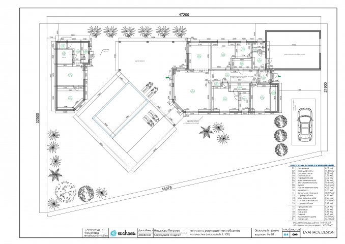 планировка частного дома (эскизный проект)