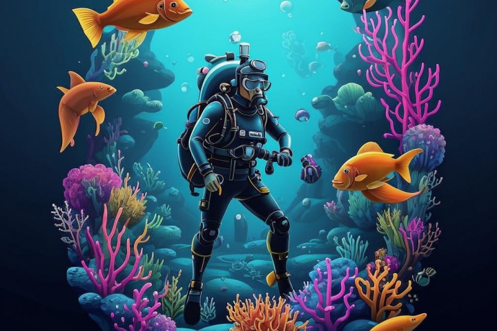 логотип для клуба аквалангистов