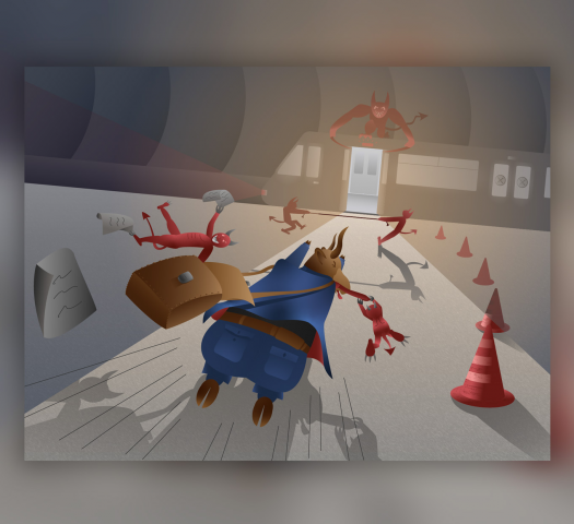 Иллюстрация к английской идиоме