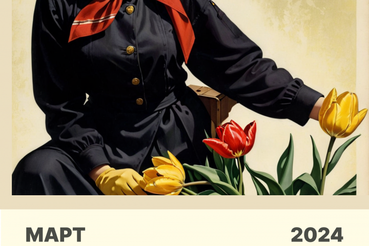 Страница календаря "Март" 2