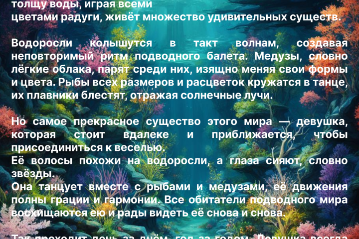 Сказка для картинки "Волшебная страна"