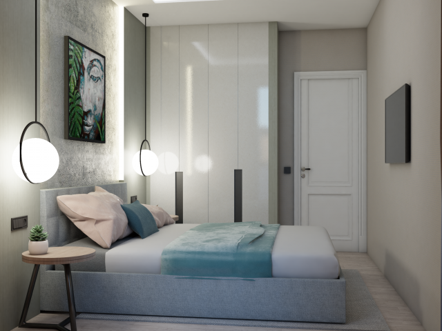 Проект визуализация спальни