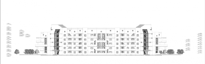 Энергоэффективный жилой дом средней этажности