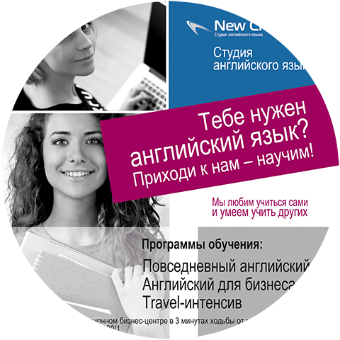 Флаер для языковой студии