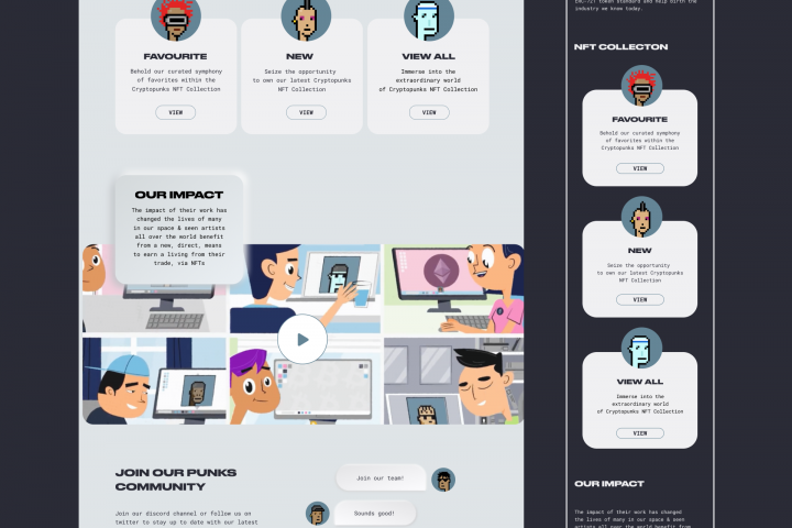 NFT Landing page