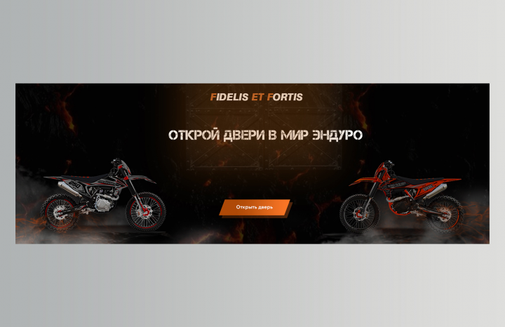 Баннер для сайта продажи мототехники