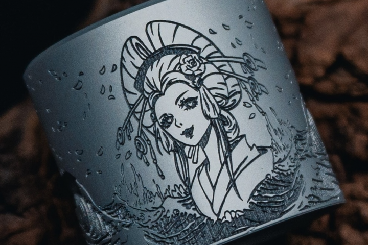 Векторная разработка иллюстрации для гравировки