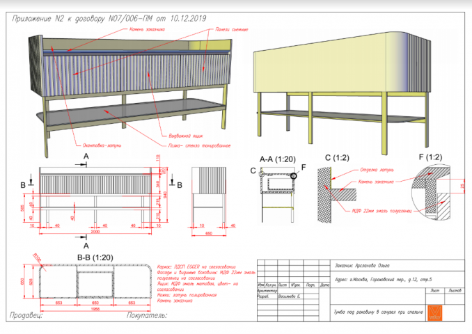 Тумба в будуар