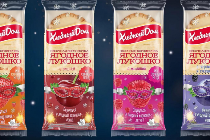 "Хлебный дом". Концепция новогодней упаковки "Ягодное лукошко"
