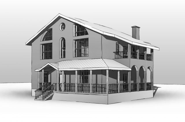 Эскизный проект дома по пожеланиям заказчика