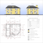 Архитектурный проект дома с мансардным этажом (строится)