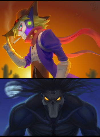 Satellamon and DarkSider