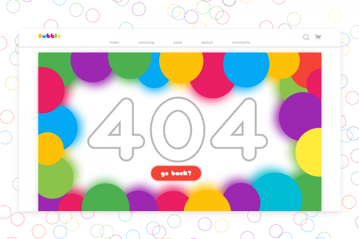 Дизайн страницы 404