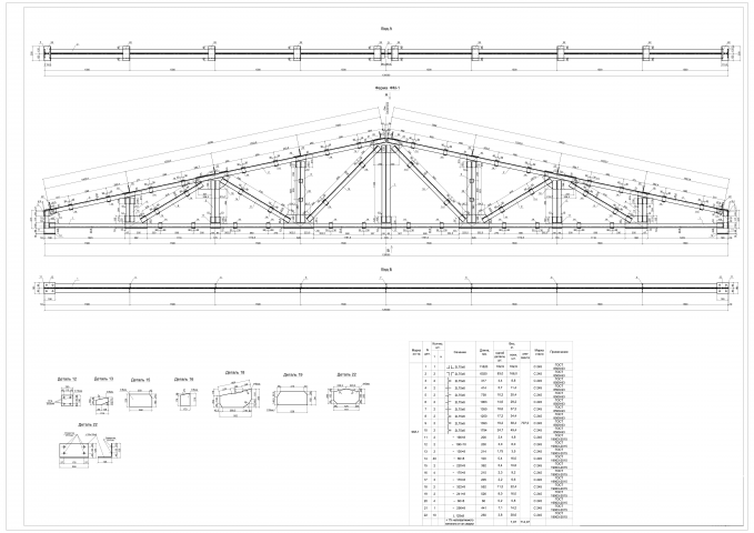 Металлическая ферма (раздел КМД)