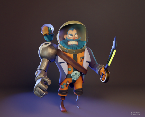 Пират 3d model