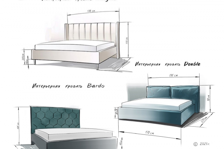 Технический скетч мебели