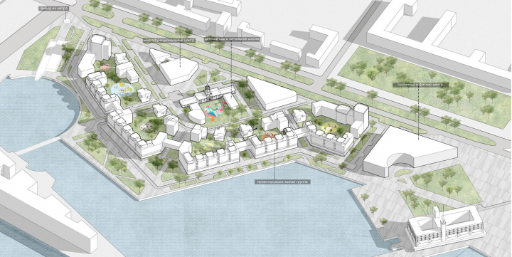 Проект микрорайона в Санкт-Петербурге