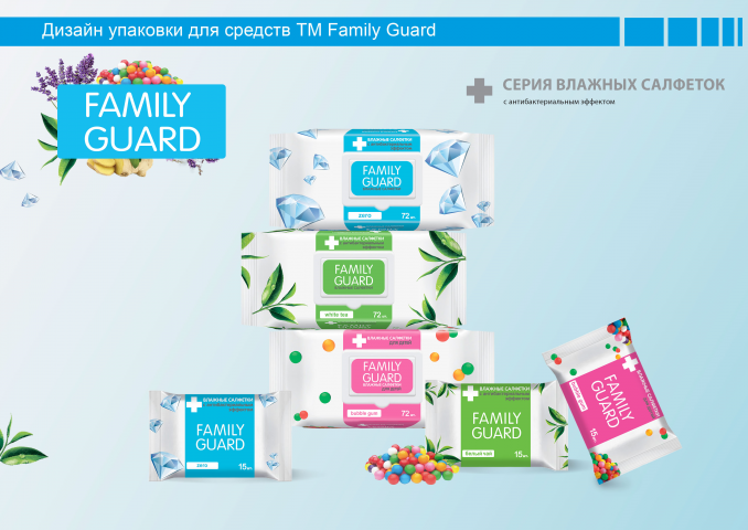 Разработка упаковки для расширенного ассортимента ТМ Family Guar
