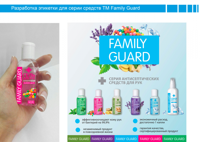 Разработка этикетки для ТМ Family Guard