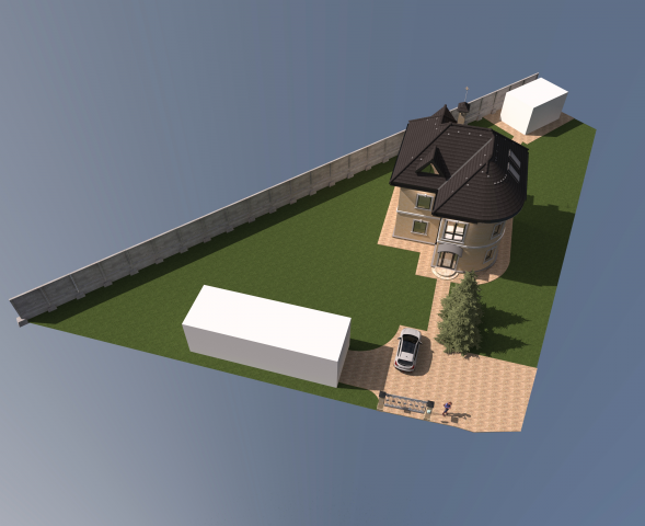 реконструкция особняка. генплан