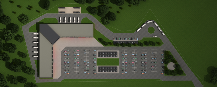 Торговый центр. Генплан.