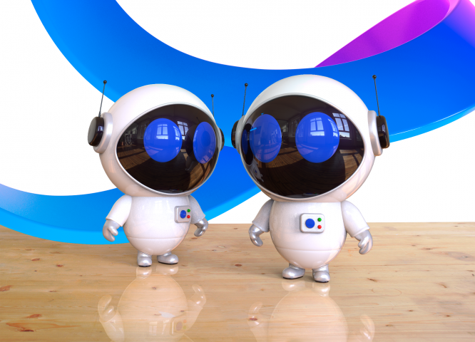 3d character CosmoRobot