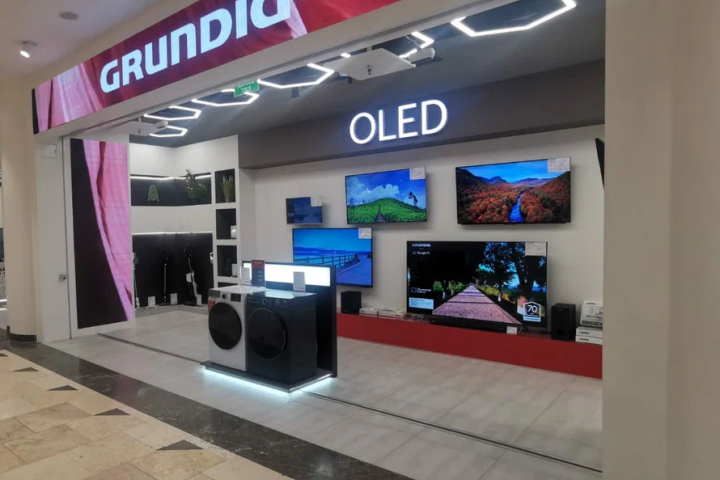 Проект интерьера магазина Grundig в Новосибирске
