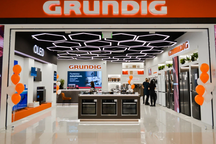 Проект интерьера магазина Grundig в Тюмени