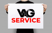 Логотип для автомастерской "Vag Service"