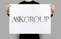 Логотип для юридической компании "AK GROUP"