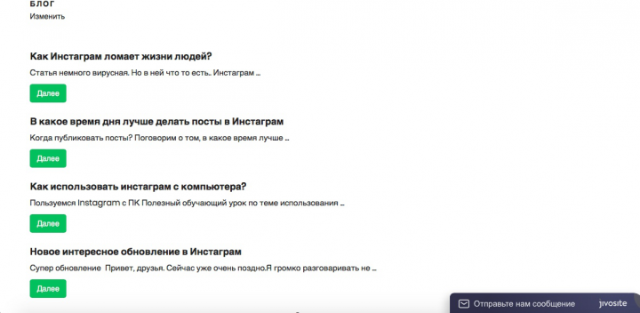Блог для дополнительного трафика в магазине из 100 статей