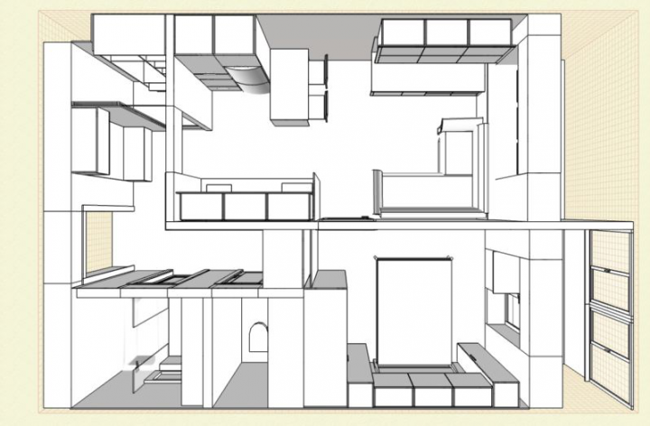 3D проект помещений, тех.доки для изготовления мебели