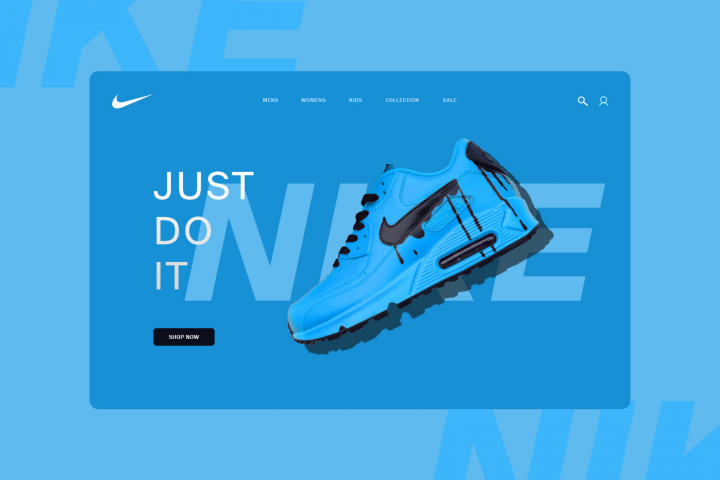 Landing page NIKE Just do it