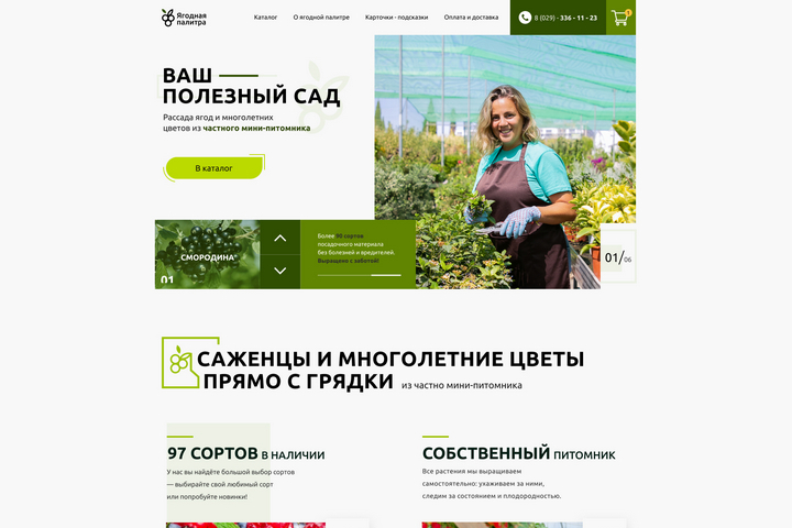 Мини-магазин на modx + верстка