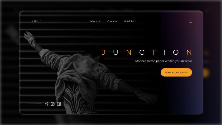 Дизайн сайта тату студии