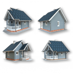 Моделирование домов из бруса