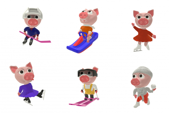 Winter pigs