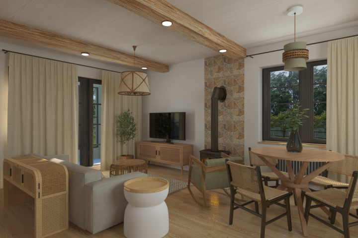 Зона отдыха в загородном доме